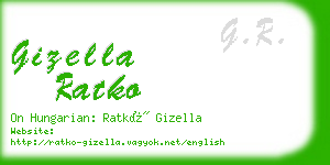 gizella ratko business card